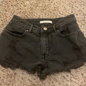pacsun black festival shorts